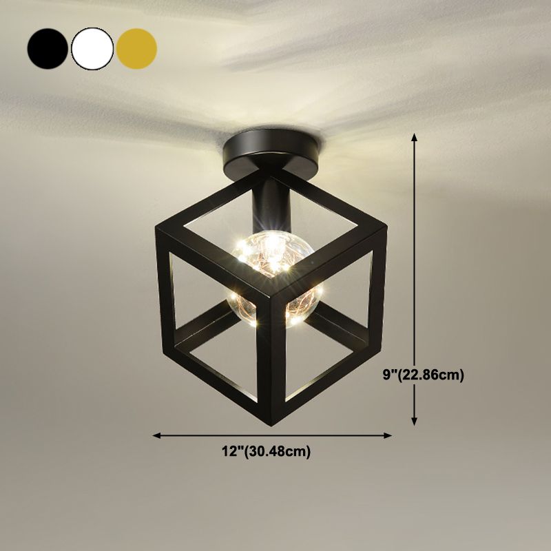 Industriële spoelverlichtingsarmaturen Geometrische metalen 1 lichtspoelmontagelampen