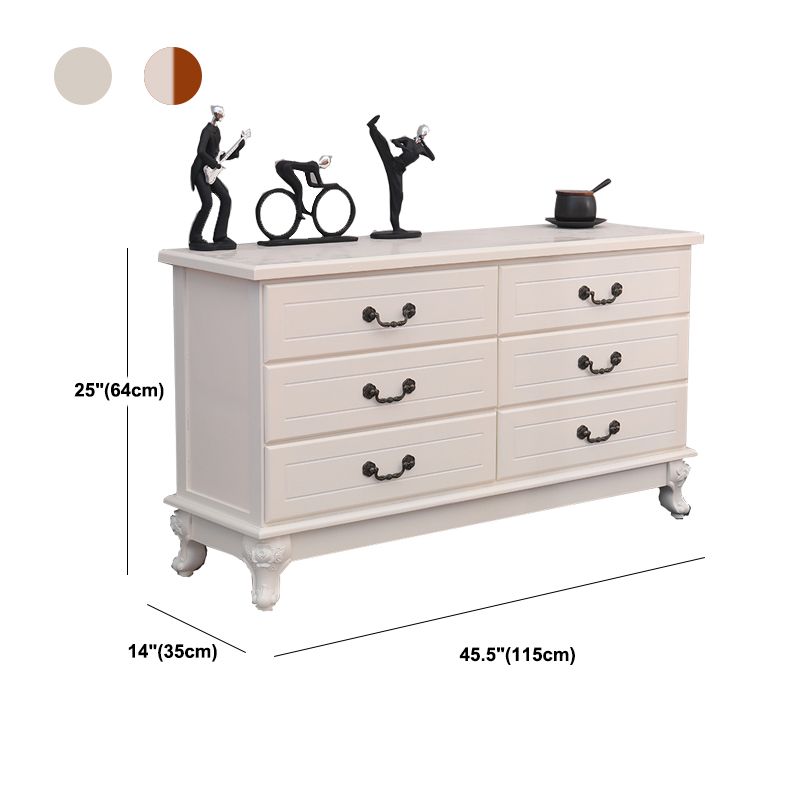 Contemporary Bedroom Storage Chest Solid Wood Soft-Close Drawers Dresser