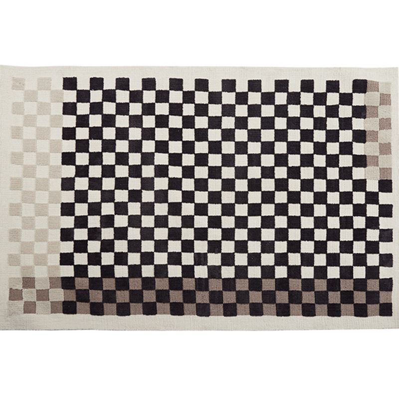 Gorgeous Carpet Modern Plaid Print Area Rug Living Room Rug with Non-Slip Backing