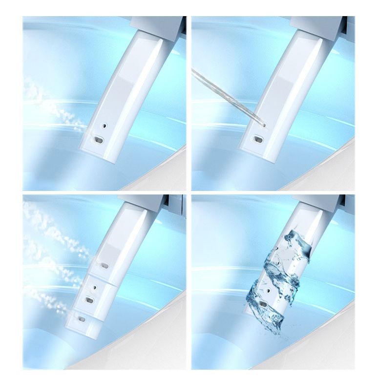 Modern Siphon Jet One Piece Toilet Bowl White Heated Seat Urine Toilet with Toilet Seat