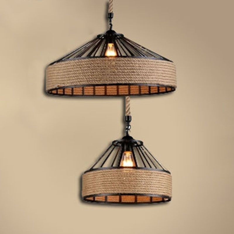 1 luminaire de pendaison de suspension conique