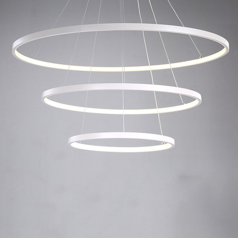 Metal 3-Tier Chandelier Light Fixture Modern Style LED Pendant Light Fixture for Dinning Room
