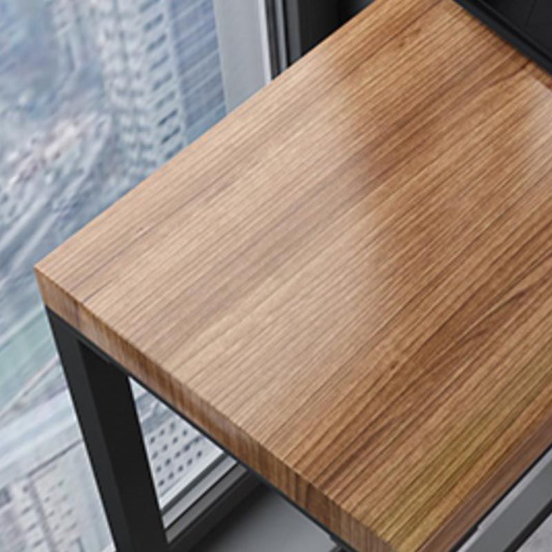 Rectangle Pine Wood Counter Table Industrial Bar Table for Dining Room