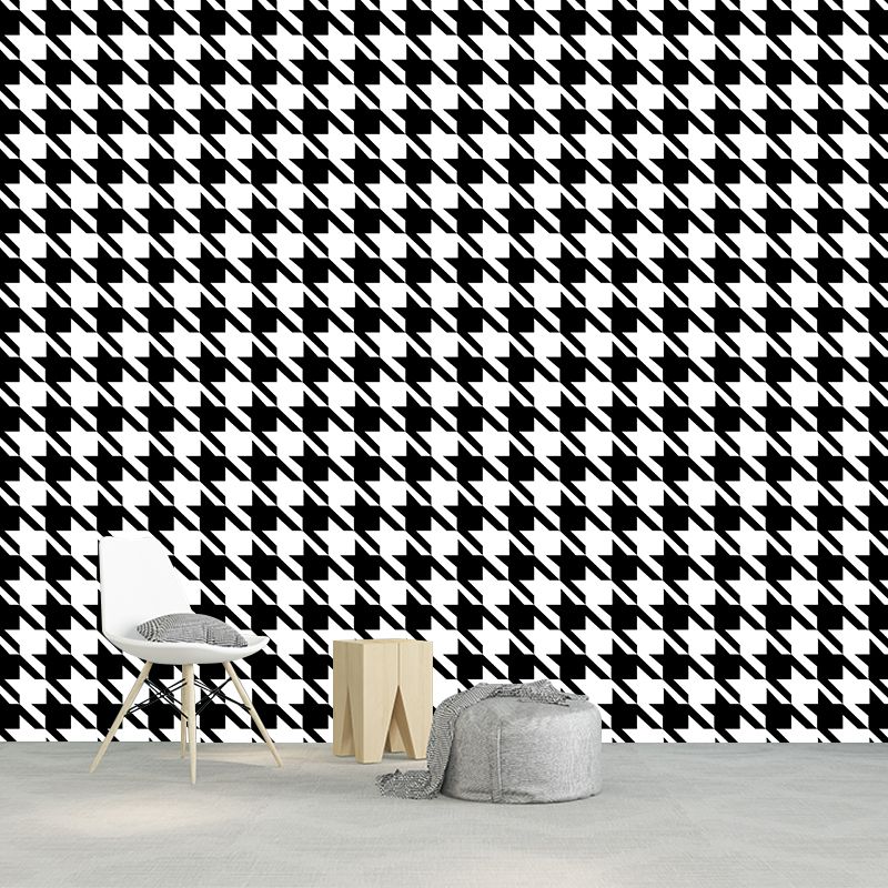 Modern Geometry Mural Wallpaper Stain-Proof Modernist Wall Decor for Home