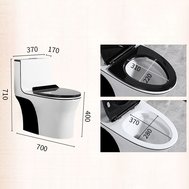 Modern Floor Mounted Toilet Bowl One-Piece Toilet for Washroom