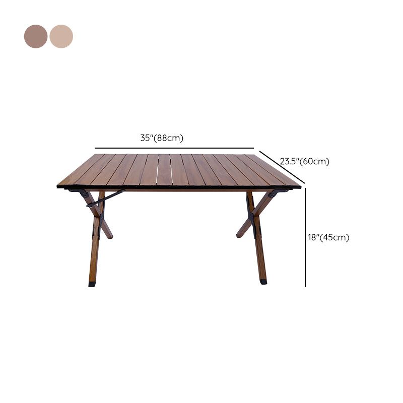Minimalistic Rectangle Picnic Table Metal Folding Chat Table