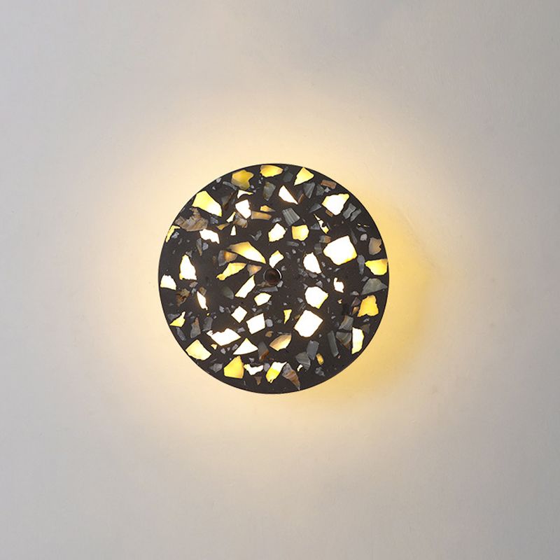 Nordic Cement Wall Light Round Colorful LED Wall Sconce for Living Room