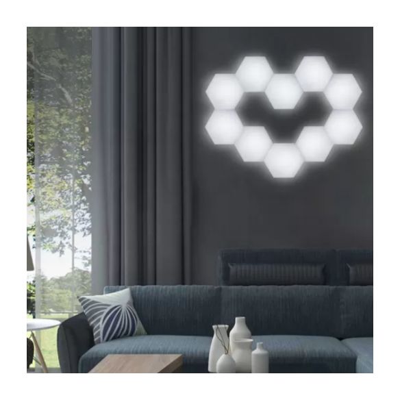 White Honeycomb Wall Sconce Light Decorative Modern Plastic LED Wall Lamp for Living Room