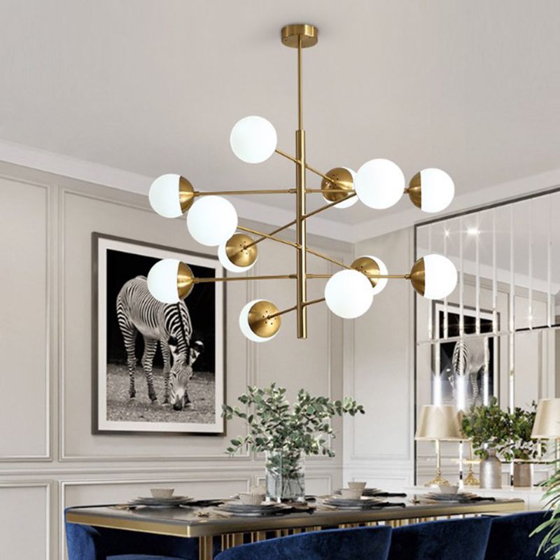 Glass Ceiling Hung Fixtures Contemporary Global Pendant Lighting for Living Room