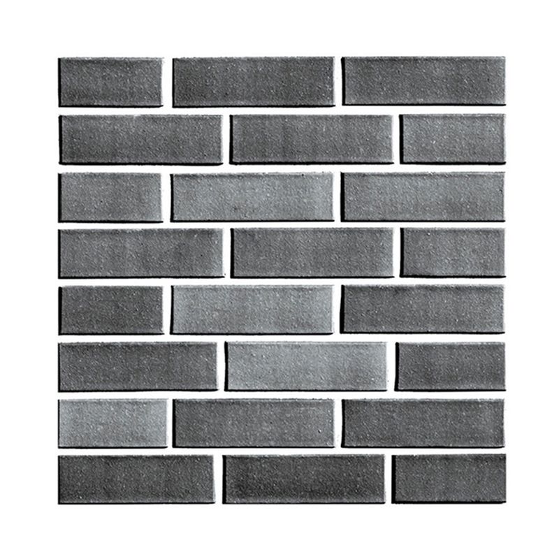 Grey Brick Wallpaper Panel Set Peel and Stick Rustic Corridor Wall Decor (4 Pieces)