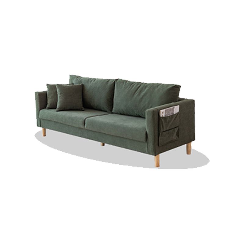 Velvet Sofa 26.77" High Scandinavian Tuxedo Arm Sofa with Storage