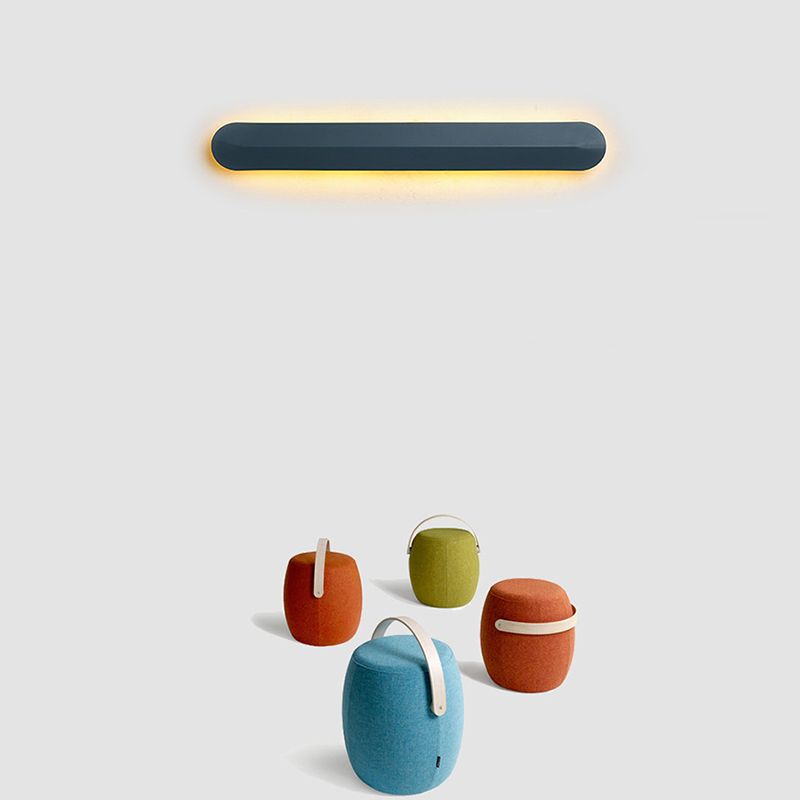 1 Light Linear Wall Mount Light Modern Metal Wall Mount Light Fixture