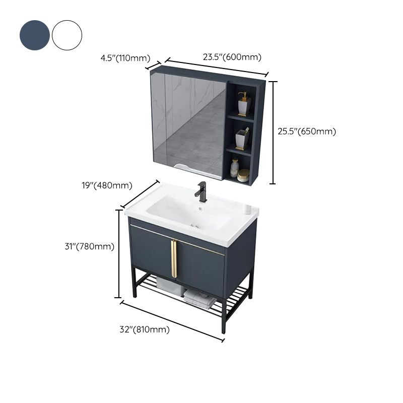 Modern Stainless Steel Bathroom Sink Vanity Faucet Included Vanity Sink