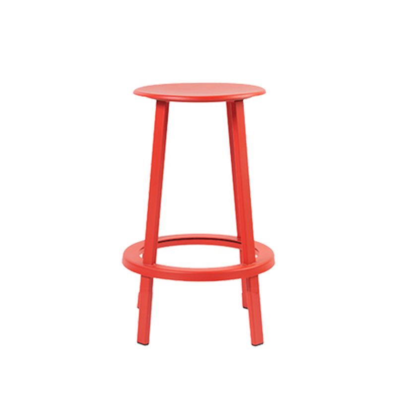 Contemporary Indoor Bar Stool Swivel Bar Stool with Footrest