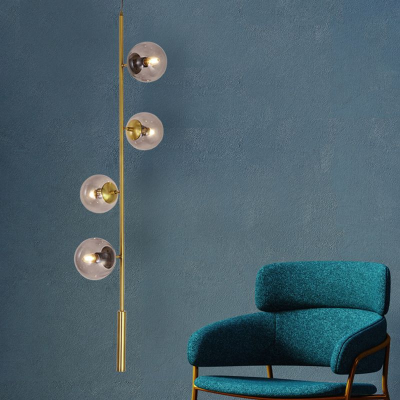 Glass Island Lighting Fixture Modern Style Hanging Lighting Fixture