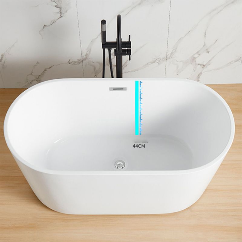 Contemporary Soaking Freestanding Bathtub Acrylic Bathtub without Faucet Holes