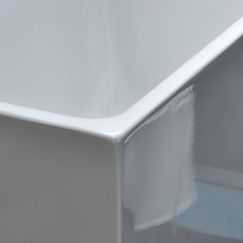 Soaking Acrylic Bathtub Antique Finish Back to Wall Bath Tub