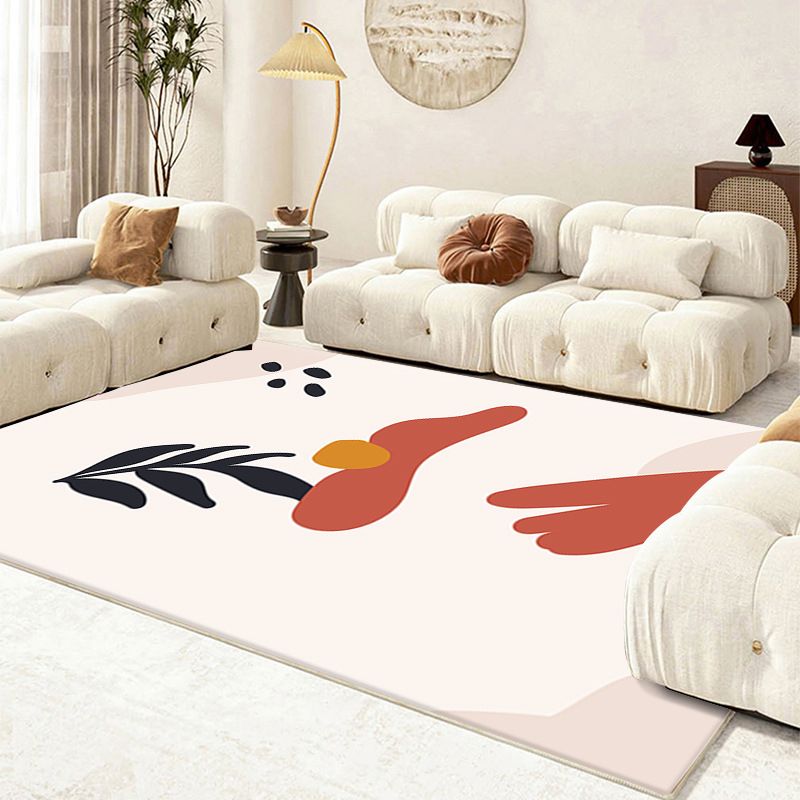 Nordic Modern Carpet Polyester Color Block Carpet Stain Resistant Carpet for Living Room