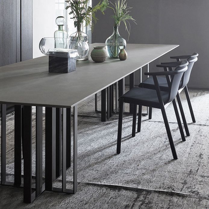 Rechthoek eettafel traditionele luxe dennen vaste houten meubels