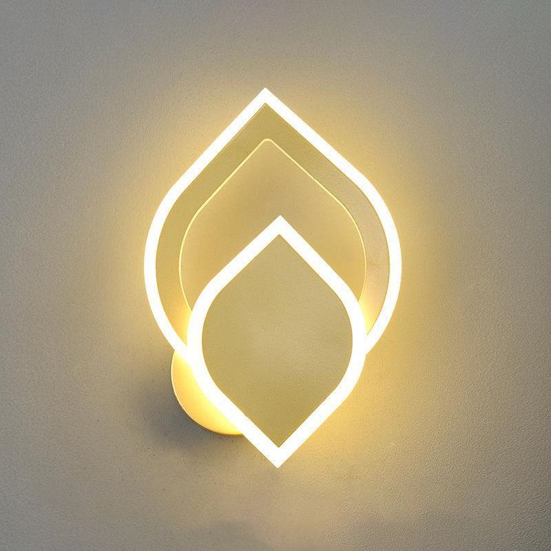 Einzigartiger Schatten 1-Licht Wandleuchte moderne Metallwandhalterung Leuchte