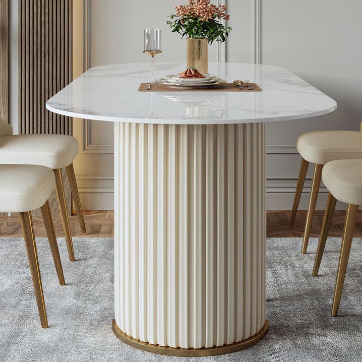 Glam Dining Set Sintered Stone 1/2/4/5 Pieces Dining Furniture for Home