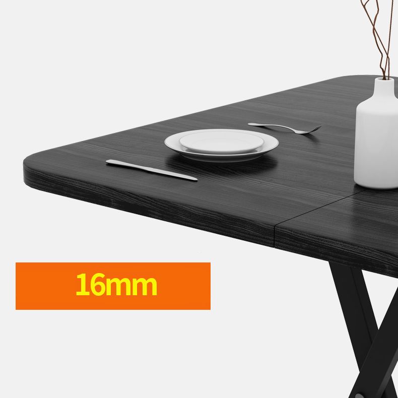 Modern Wooden Dining Room Set with Round Table Space-Saving Design Home Dining Table Furniture