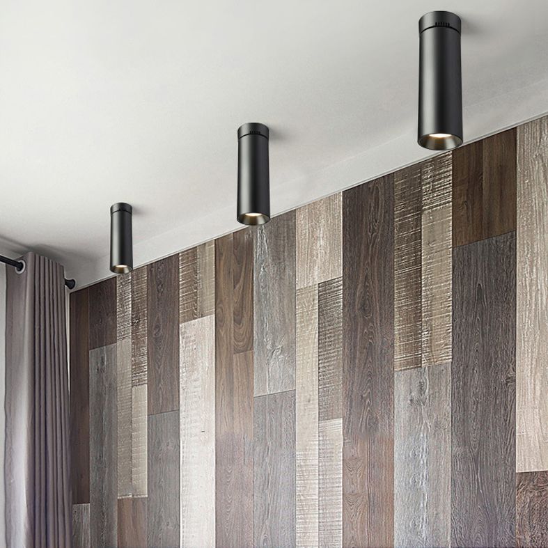 Spot lumineux tubulaire en aluminium pour salon, luminaire encastré moderne à LED