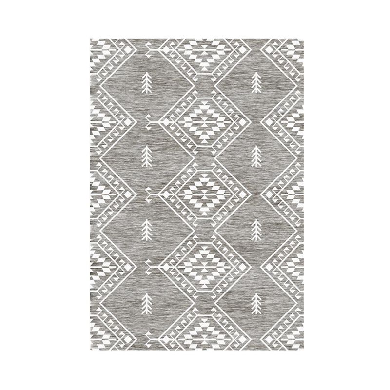 Boho Rug Boho-Chic Area Rug Polyester Easy Care Carpet for Bedroom