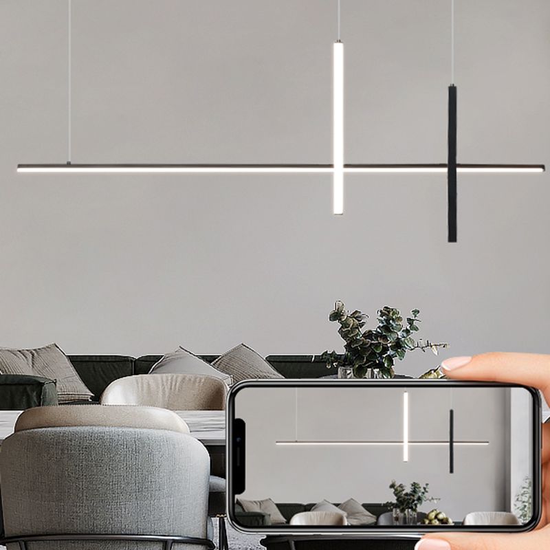 Contemporary Island Lighting Linear Pendant Lighting Island Lighting Ideas