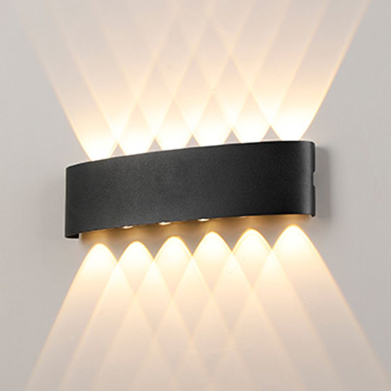 Metal Wall Sconce Lighting Black/White Wall Mounted Lights for Outdoor
