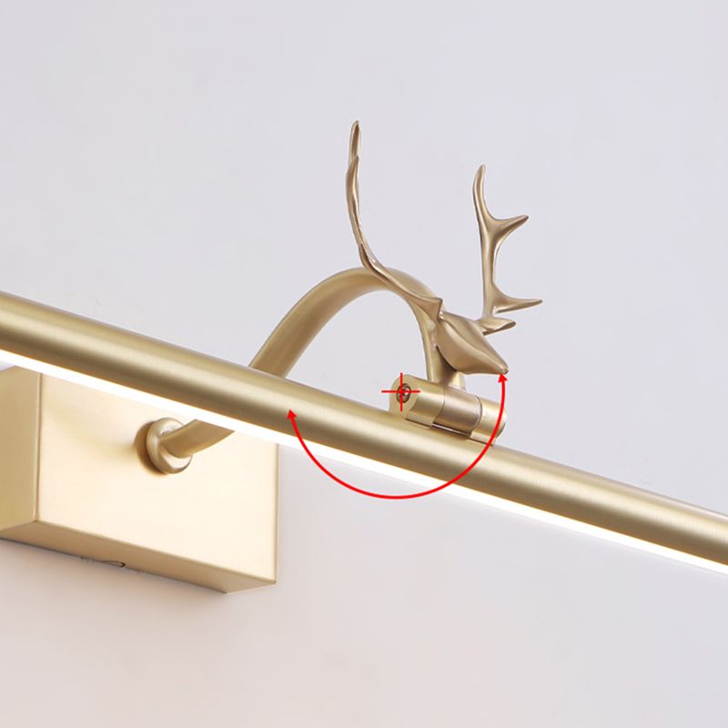 Luce anteriore a Led Light MODERS ANTLER LIGHT LIDE con tonalità acrilica per il bagno