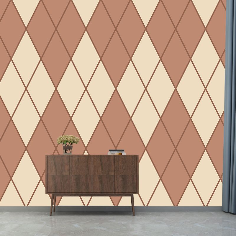 Illustration Stain Resistant Wallpaper Geometry Living Room Wall Mural