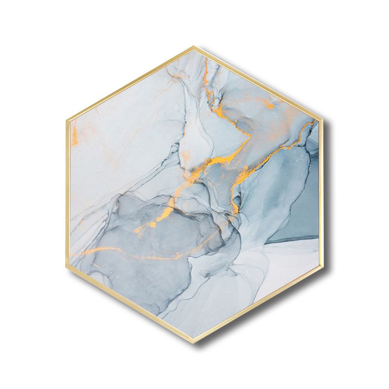 Ombre Pattern Wall Art Print Contemporary Canvas Textured Painting in Soft Color