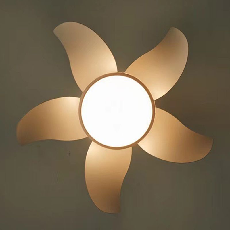 Ceiling Fan Light Metal LED Modern Ceiling Flush Mount for Kids Bedroom