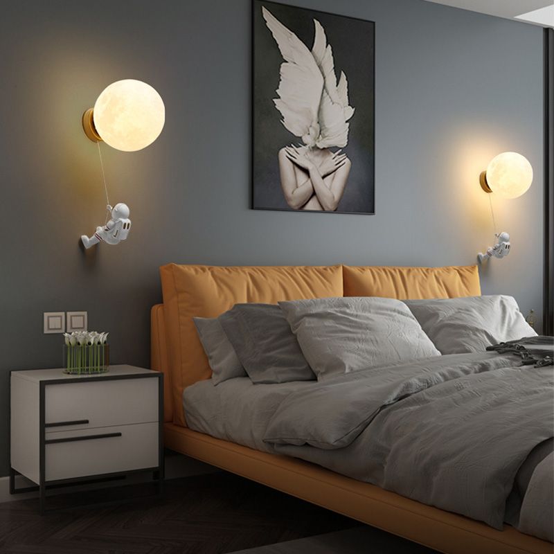 Kid Room One Head Wandleuchter Astronauten Boy Room Wandmontage Leuchte Leuchte