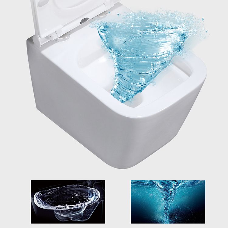Contemporary Flush Toilet One Piece Wall Mount Porcelain Urine Toilet