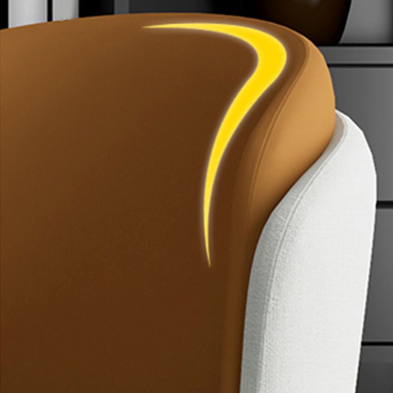 Industrial Style Home Side Chair Upholstered Dining Chair with Metal Leg