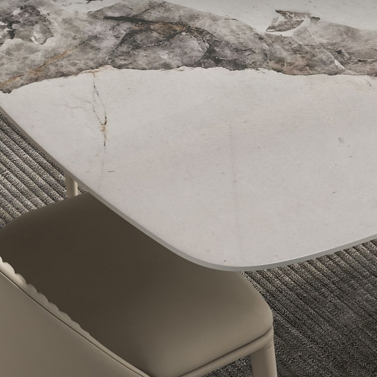 Contemporary Style Rectangle Table Set 1/4/5/7 Pieces Dining Set for Kitchen