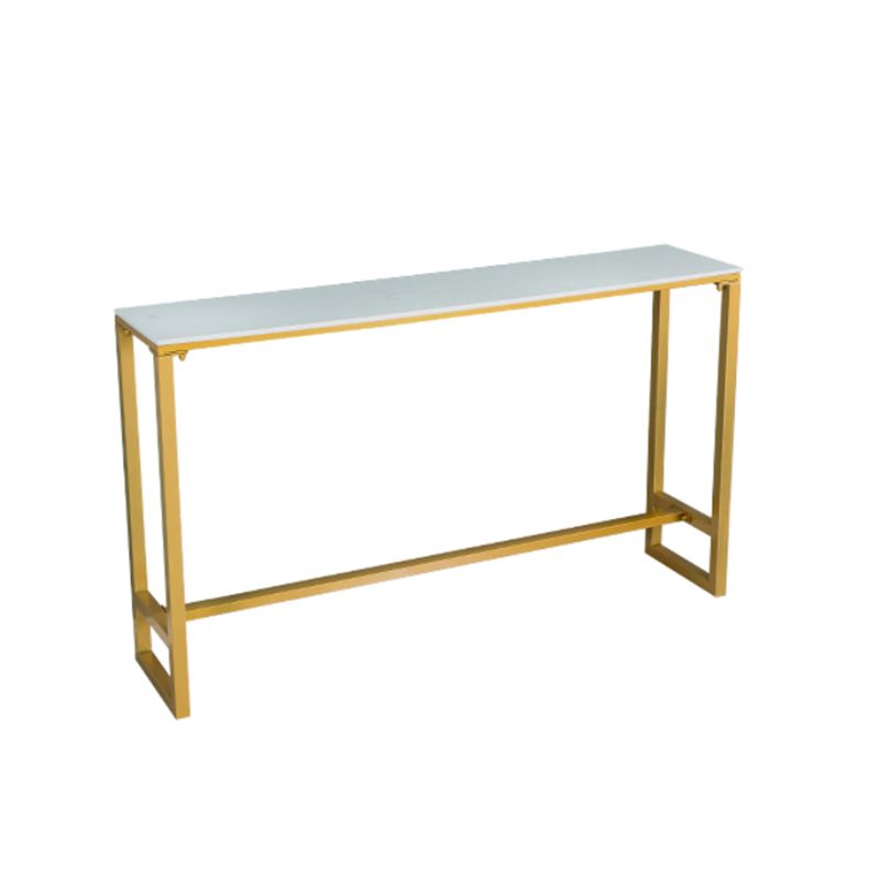 White Stone Top Table and Stool Set 1/2/5/7 Pieces Indoor Glam Counter Height Set