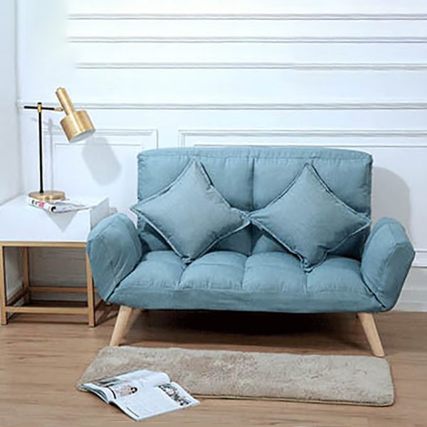Contemporary Upholstered Chaise Lounge Recessed Arms Chaise Lounge