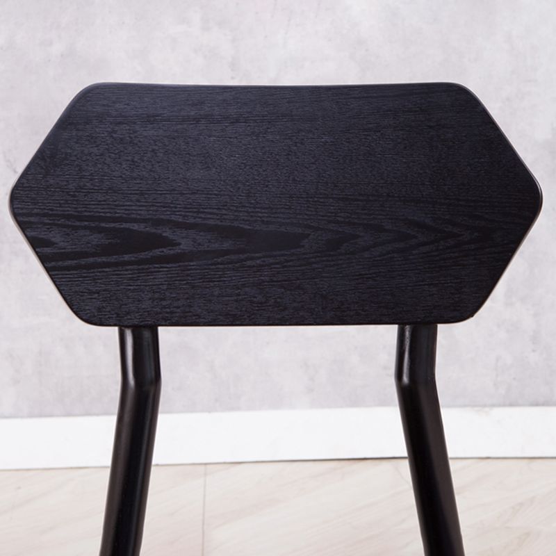 Open Back Dining Accent Chair Industrial Armless Dining Chairs