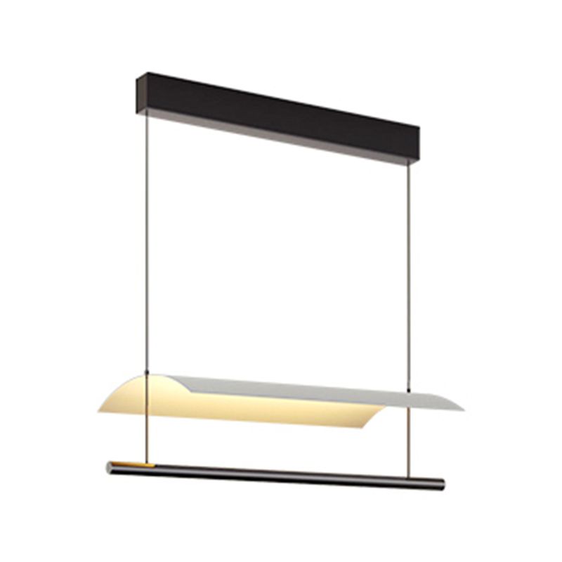 Nordic Metal Island Light Black 1 LED LED PRIGHTA para comedor