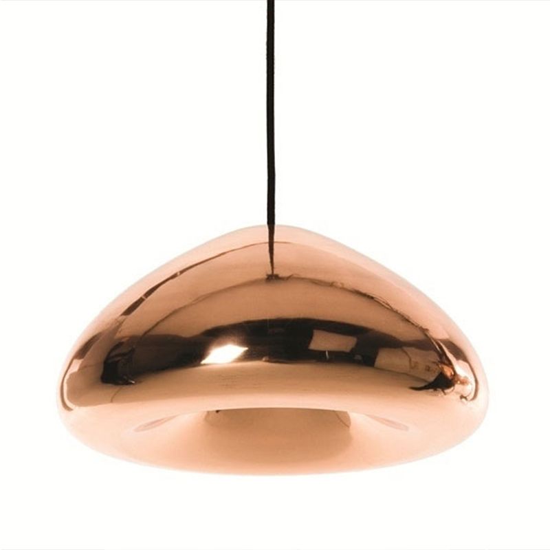 Mirror Glass Hanging Light 1 Light Modern Style Pendant Light Fixture for Living Room