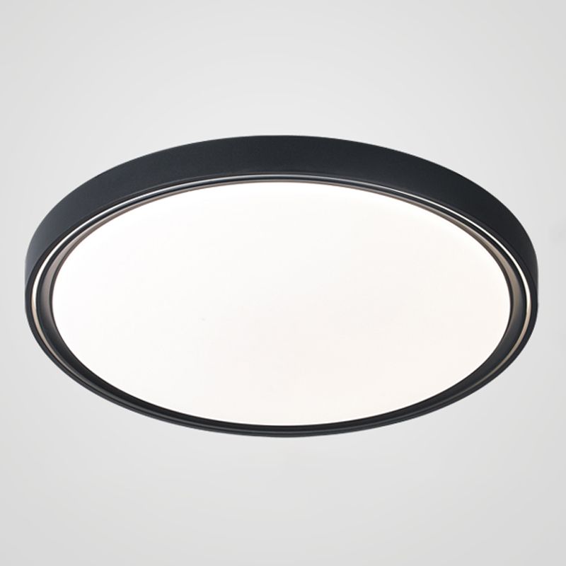 Plafoniera a LED circolare in acrilico in moderna semplicità apparecchio da soffitto in ferro battuto per camera da letto