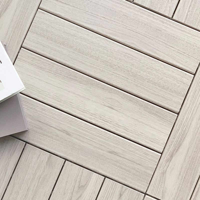 Floor Patio Square Stripe Composite Water-resistant Deck Plank