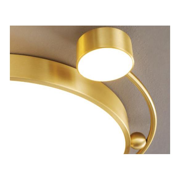 Brass Crown Shaped Flush Light Cartoon Metal LED Ceiling Light for Childrens Room