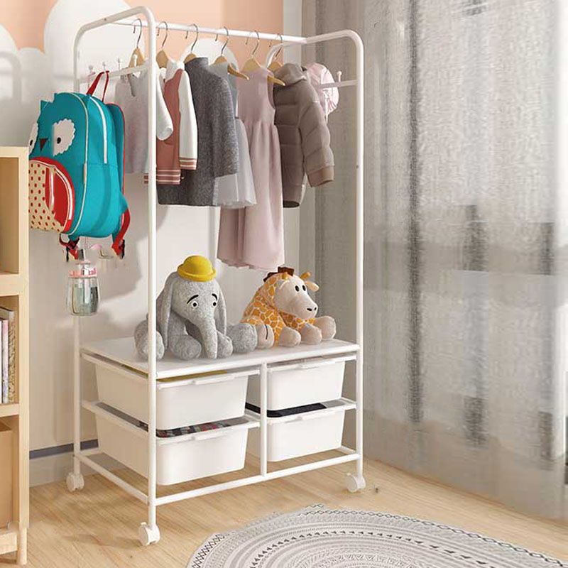 Modern Coat Rack Metal 5 or More Storage Shelf Organizer Coat Hanger