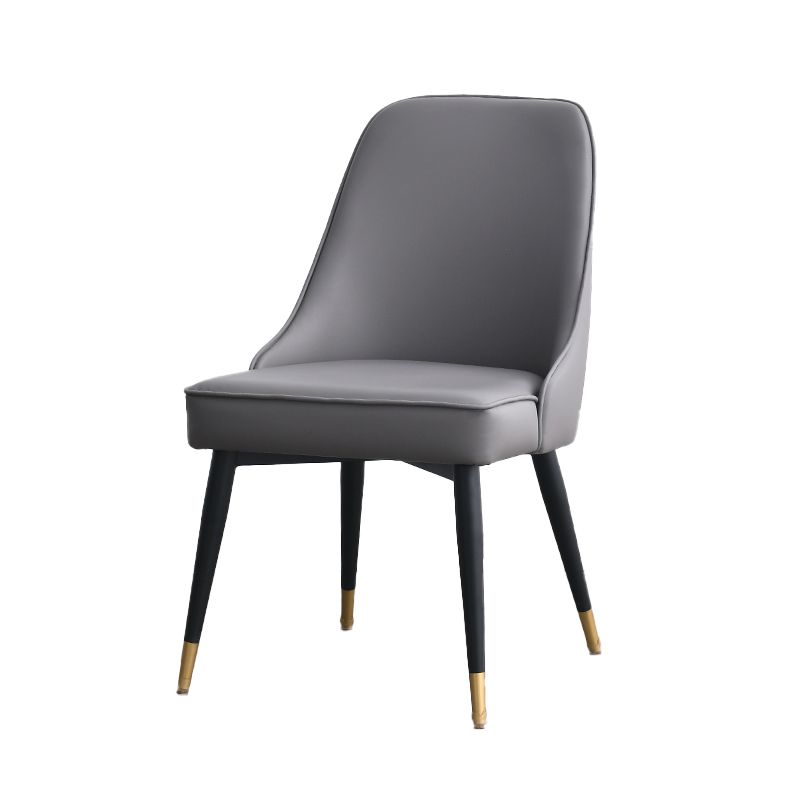 Silla sin brazos de comedor de estilo nórdico, silla lateral de comedor de tela tapizada para uso doméstico
