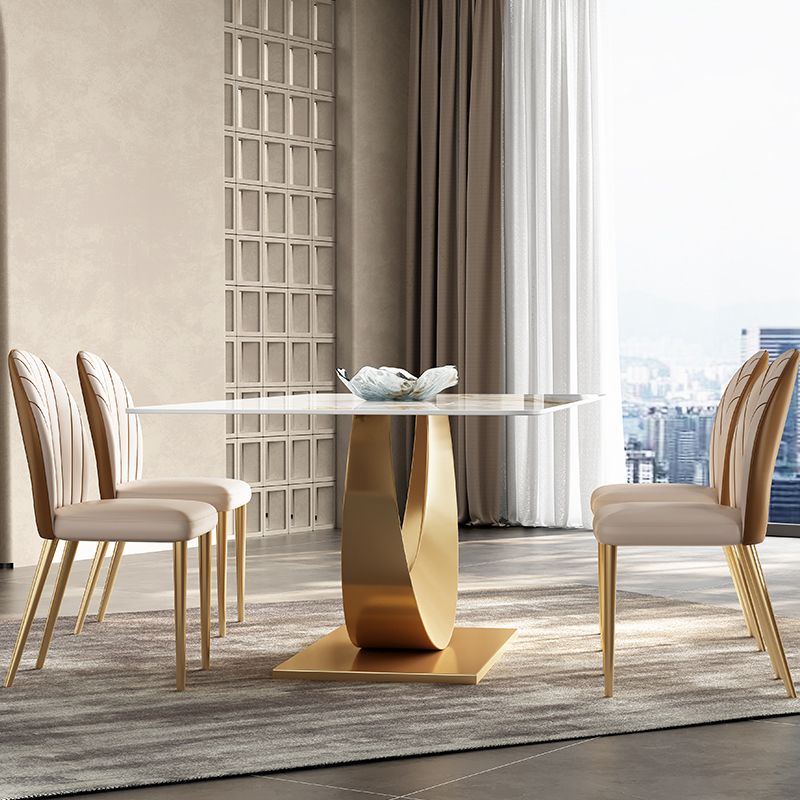 Glam 1/3/4/5/7 Pieces Dining Set Sintered Stone Dining Table Set