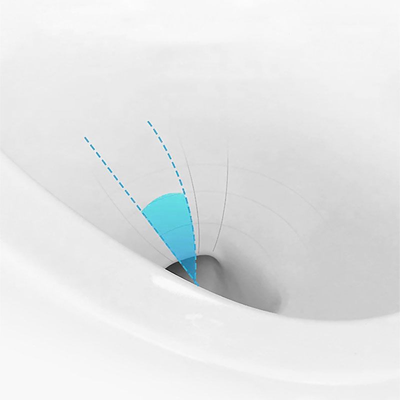 Siphon Jet Round Toilet Mini Indoor Flush Toilet for Washroom